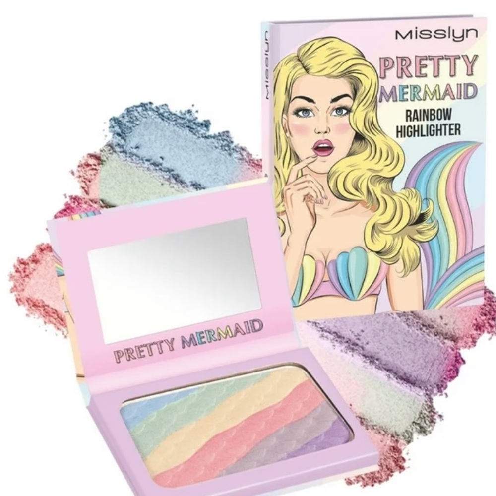 Pretty Mermaid Rainbow Highlighter Palette